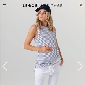 Maternity and nursing tank top
